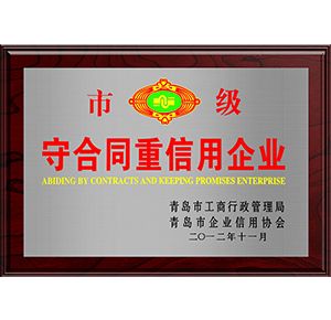 市级守合同重信用企业